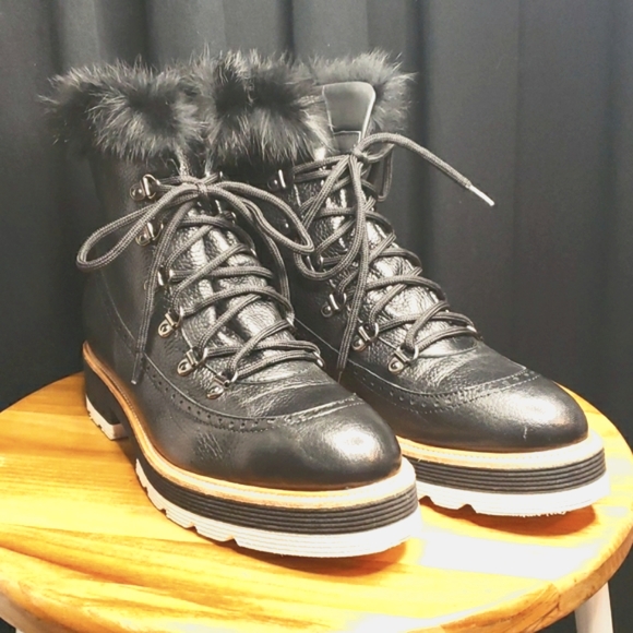 Napoleoni Winter Fashion Boots in Black - Women's size 7 - Picture 1 of 15
